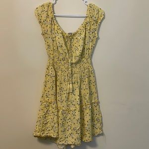Yellow Floral Dress Size XL